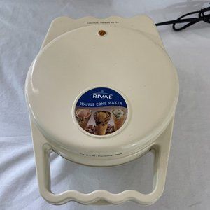 Rival Homemade Waffle Cone Maker Model WC800 Pizzelle Maker No Roller